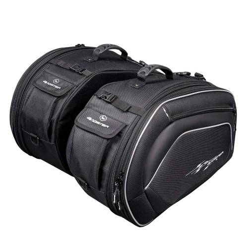Genți Moto Laterale BAGSTER TOURER XSC050 15-25L · Negru / Alb 