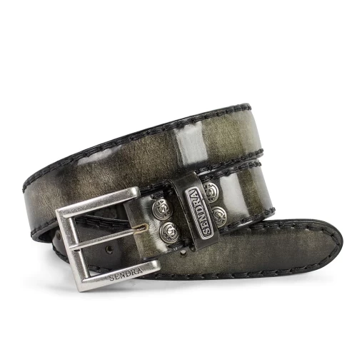 Curea din Piele Naturală SENDRA BOOTS 8563 DENVER TIERRA · Verde 