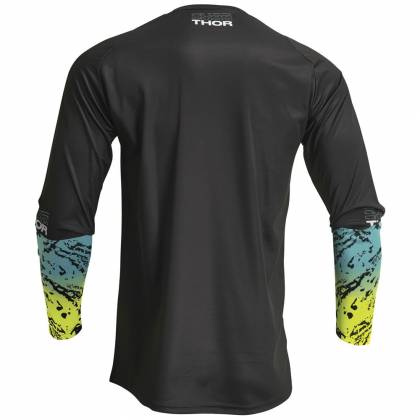 Tricou Enduro – Cross Copii THOR SECTOR ATLAS 2023 · Negru / Albastru / Verde  - 1