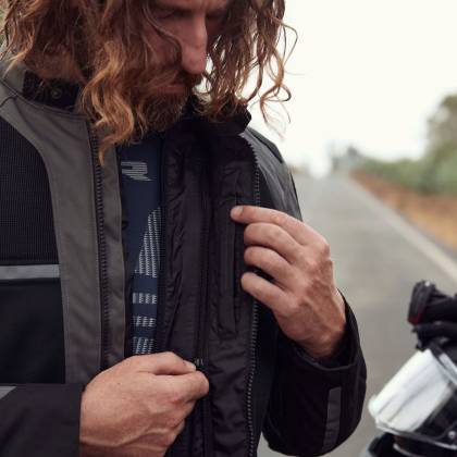 Geacă Moto de Vară din Textil RICHA AIRSTORM WP · Negru  - 3