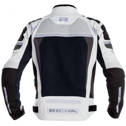 Geacă Moto de Vară din Textil RICHA AIRSTORM WP · Gri / Negru  - 1