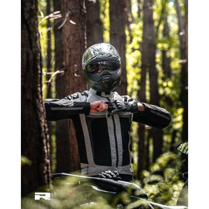 Geacă Moto de Vară din Textil RICHA AIRSTORM WP · Gri / Negru  - 6