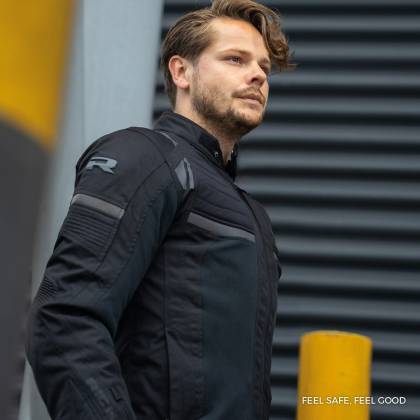 Geacă Moto din Textil RICHA AIRSTREAM-X · Alb / Negru / Albastru  - 2