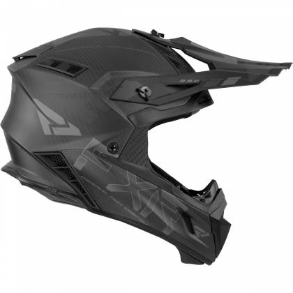 Cască Enduro - Cross - Snowmobil FXR RACING HELIUM CARBON ALLOY · Negru  - 2