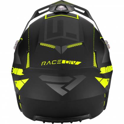 Cască Enduro - Cross - Snowmobil FXR RACING CLUTCH EVO 2023 · Negru / Galben-Fluo  - 3