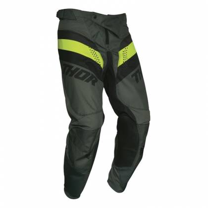 Pantaloni Enduro - Cross THOR PULSE RACER · Verde / Verde-Fluo  - 0