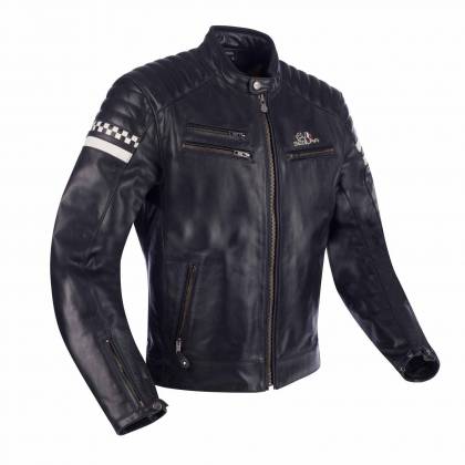 Geacă Moto din Piele SEGURA FUNKY SPEED · Negru / Alb  - 0