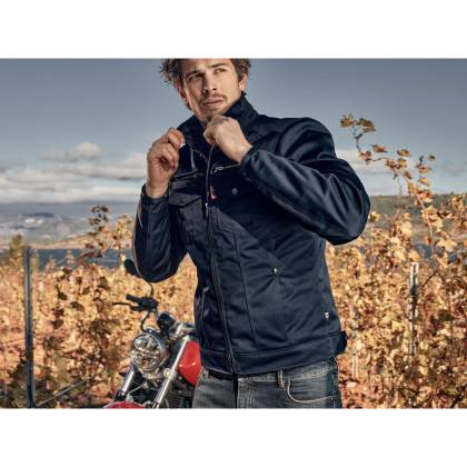 Geacă Moto din Textil SEGURA PATROL · Albastru  - 1