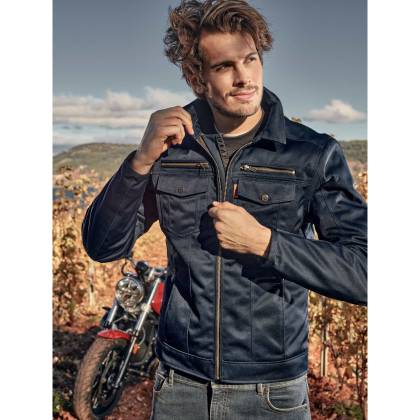 Geacă Moto din Textil SEGURA PATROL · Albastru  - 3