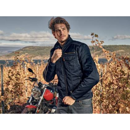 Geacă Moto din Textil SEGURA PATROL · Albastru  - 2