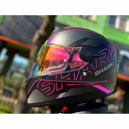 Cască Moto Integrală SHARK D-SKWAL 2 CADIUM · Negru / Roz  - 1