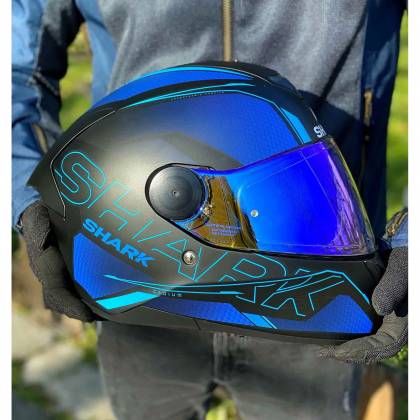 Cască Moto Integrală SHARK D-SKWAL 2 CADIUM · Negru / Albastru  - 2