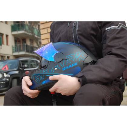 Cască Moto Integrală SHARK D-SKWAL 2 CADIUM · Negru / Albastru  - 6