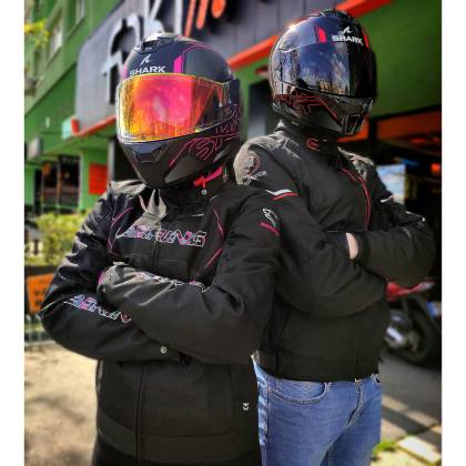 Cască Moto Integrală SHARK D-SKWAL 2  CADIUM · Negru / Roșu  - 1