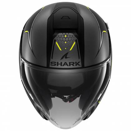 Cască Moto Open-Face SHARK CITYCRUISER KRESTONE · Gri Mat / Negru / Galben  - 2