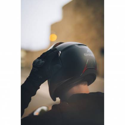 Cască Moto Open-Face SHARK CITYCRUISER KRESTONE · Gri Mat / Negru / Roșu  - 7