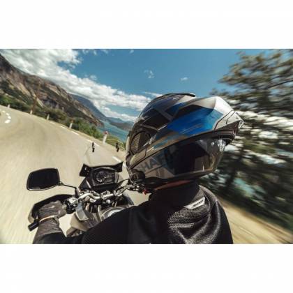 Cască Moto Modulară SHARK EVO GT TEKLINE · Gri / Negru / Albastru  - 8