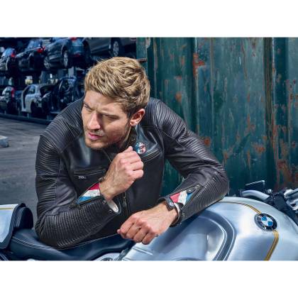 Geacă Moto din Piele SEGURA RIVERTON · Negru  - 3