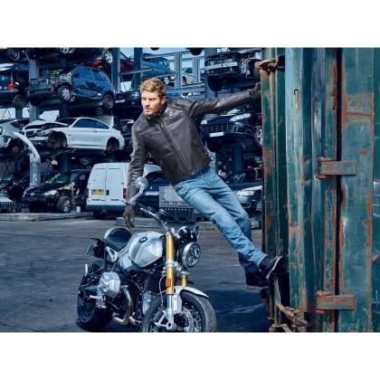 Geacă Moto din Piele SEGURA RIVERTON · Negru  - 2