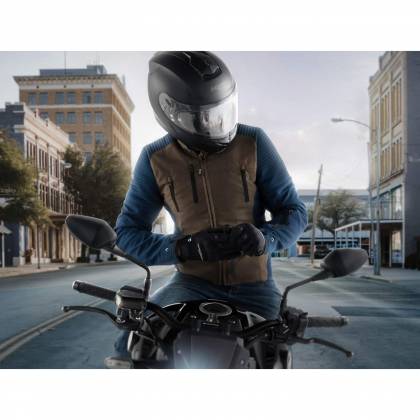 Geacă Moto din Textil BERING CROSSER · Gri / Albastru / Negru  - 2