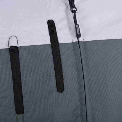 Geacă Moto din Textil BERING CROSSER · Gri / Albastru / Negru  - 1