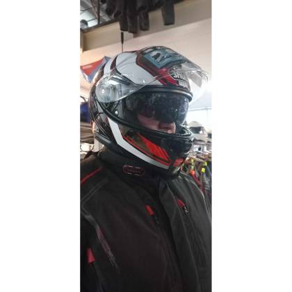 Geacă Moto Touring din Textil BERING VISION · Negru / Roșu  - 2