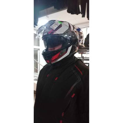 Geacă Moto Touring din Textil BERING VISION · Negru / Roșu  - 4