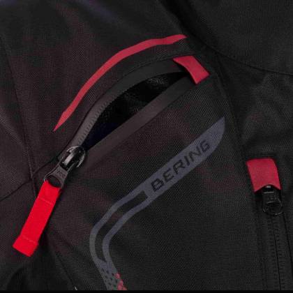 Geacă Moto Touring de Damă BERING LADY VISION · Negru / Roșu  - 1