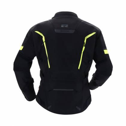 Geacă Moto din Textil GoreTex RICHA CYCLONE 2 GORE-TEX · Negru / Galben-Fluo  - 1