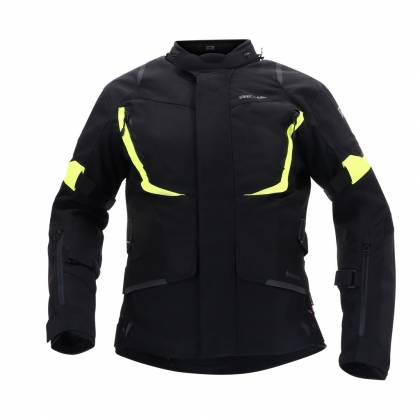 Geacă Moto din Textil GoreTex RICHA CYCLONE 2 GORE-TEX · Negru / Galben-Fluo  - 0