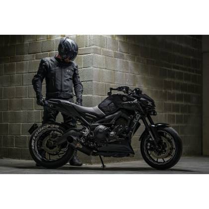 Geacă Moto din Piele & Textil RICHA MUGELLO 2 · Negru / Gri  - 2