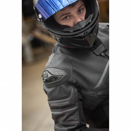 Geacă Moto din Piele & Textil RICHA MUGELLO 2 · Negru / Gri  - 8