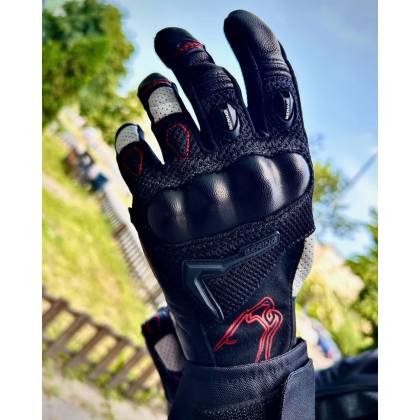 Mănuși Moto din Piele & Textil BERING PLANET · Negru  - 2