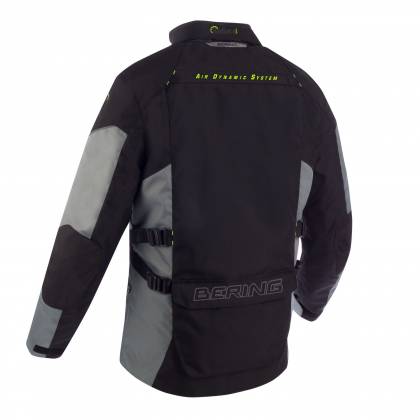 Geacă Moto Touring din Textil BERING VISION · Negru / Gri / Verde-Flou  - 1