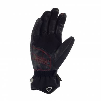 Mănuși Moto din Piele & Textil GoreTex BERING PUNCH GTX · Negru  - 1