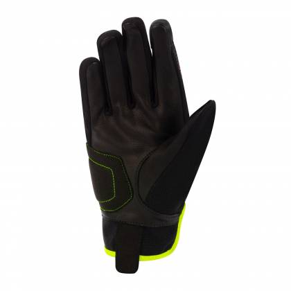 Mănuși Moto din Piele & Textil BERING FLETCHER EVO · Negru / Verde-Fluo  - 1