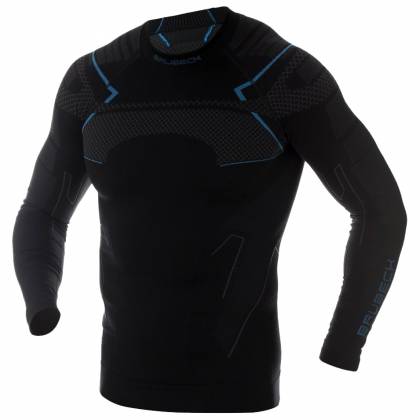 Bluză Termo BRUBECK LS13040 · Negru / Albastru  - 0