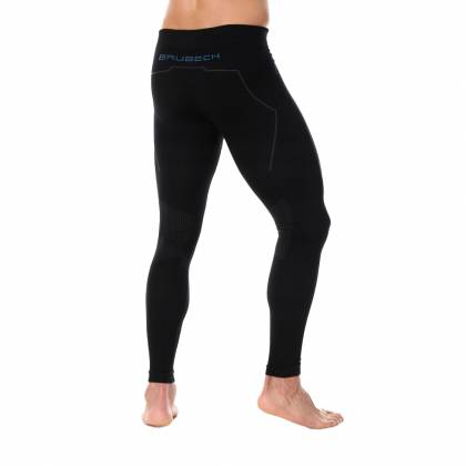 Pantaloni Termo BRUBECK LE11840 · Negru / Albastru  - 2