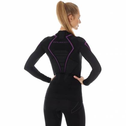 Bluză Termo Damă BRUBECK LS13100 · Negru / Roz  - 2