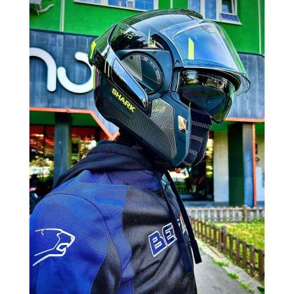 Cască Moto Modulară SHARK EVO ES KRYD · Negru / Gri / Galben  - 3