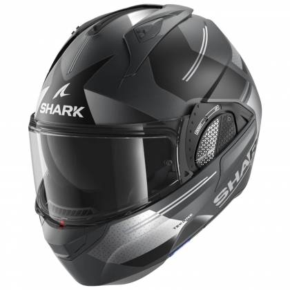 Cască Moto Modulară SHARK EVO GT TEKLINE · Gri / Negru Mat  - 0