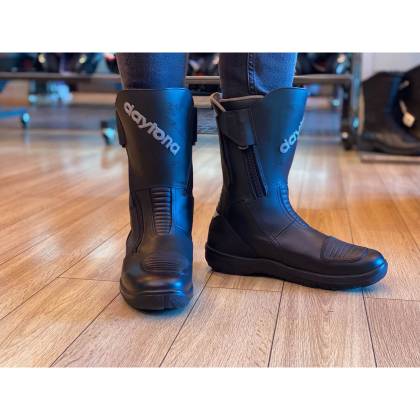 Cizme Moto Touring GoreTex & Piele Naturală DAYTONA ROAD STAR GTX · Negru  - 1