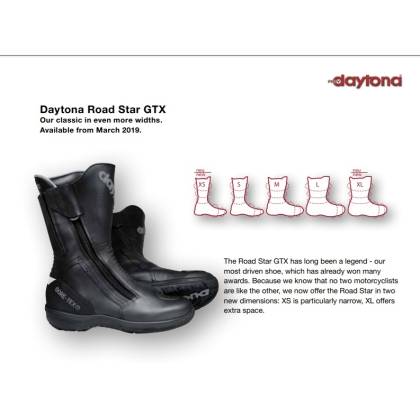 Cizme Moto Touring GoreTex & Piele Naturală DAYTONA ROAD STAR GTX · Negru  - 12