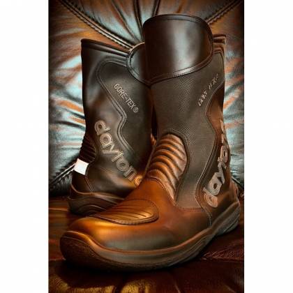 Cizme Moto Sport-Touring GoreTex & Piele Naturală DAYTONA SPIRIT GTX · Negru  - 1