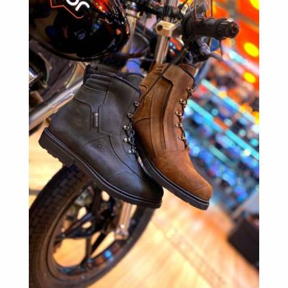 Ghete Moto GoreTex & Piele Naturală DAYTONA AC CLASSICS GTX · Negru  - 3