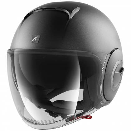 Cască Moto Open Face SHARK NANO BLANK · Negru Mat  - 0