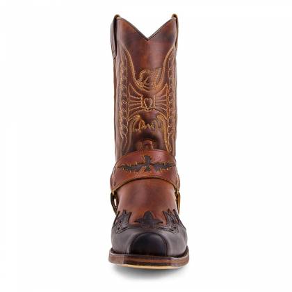 Cizme Cowboy Unisex din Piele Naturală SENDRA BOOTS 7862 Seta Sprinter Chocolate-Evolution Tang · Maro  - 2