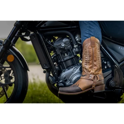 Cizme Cowboy Unisex din Piele Naturală SENDRA BOOTS 7862 Seta Sprinter Chocolate-Evolution Tang · Maro  - 10