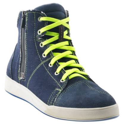 Ghete Moto GAERNE VOYAGER DENIM · Albastru / Galben-Fluo  - 1