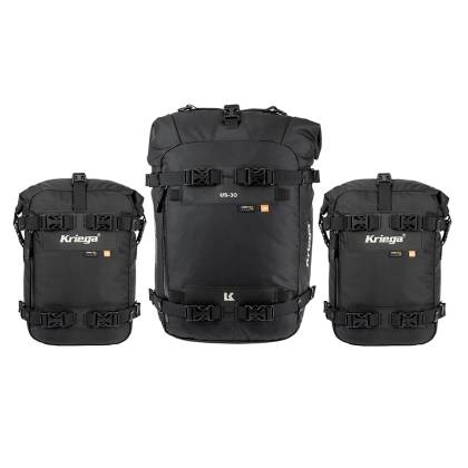 Geantă Moto cu Cordură KRIEGA US-50 COMBO 50 Litri, 10 + 10 + 30 Litri · Negru  - 1